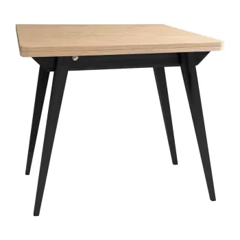 Masa de dining extensibila cu blat cu aspect de lemn de frasin 65x90 cm Envelope - Ragaba imagine