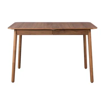 Masa de dining extensibila cu blat cu aspect de lemn de nuc 80x120 cm Glimps - Zuiver imagine