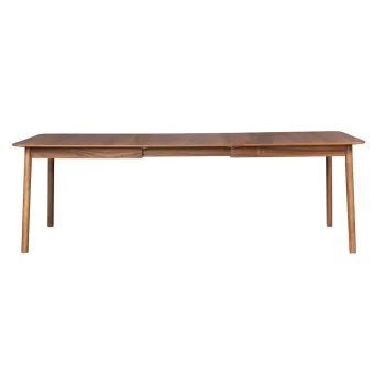 Masa de dining extensibila cu blat cu aspect de lemn de nuc 90x180 cm Glimps - Zuiver imagine