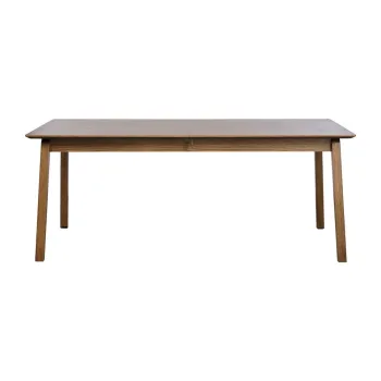 Masa de dining extensibila cu blat cu aspect de lemn de stejar 95x190 cm Baro - Unique Furniture imagine