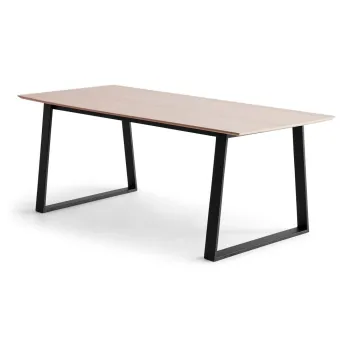 Masa de dining extensibila cu blat cu aspect de lemn de stejar cu blat suplimentar 100x210 cm Meza - Hammel Furniture imagine