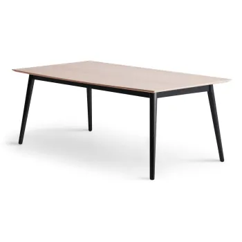 Masa de dining extensibila cu blat cu aspect de lemn de stejar cu blat suplimentar 100x210 cm Meza - Hammel Furniture imagine