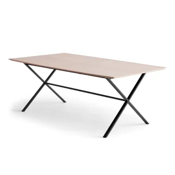 Masa de dining extensibila cu blat cu aspect de lemn de stejar cu blat suplimentar 90x165 cm Meza - Hammel Furniture imagine