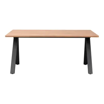 Masa de dining extensibila cu blat din lemn de stejar 170x100 cm Carradale - Rowico imagine