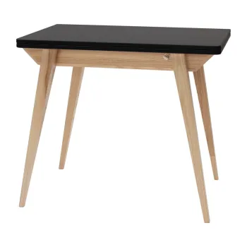 Masa de dining extensibila cu blat negru 65x90 cm Envelope - Ragaba imagine