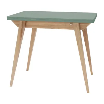 Masa de dining extensibila cu blat verde 65x90 cm Envelope - Ragaba imagine