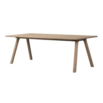 Masa de dining extensibila din lemn de stejar 95x220 cm Clapperton - Rowico imagine