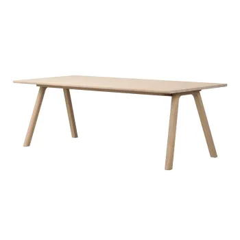 Masa de dining extensibila din lemn de stejar 95x220 cm Clapperton - Rowico imagine