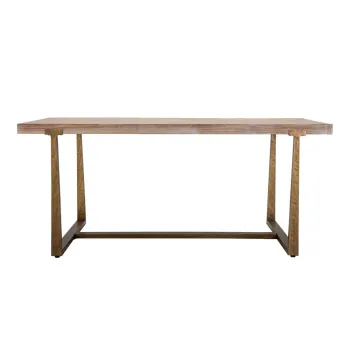 Masa de dining in culoare naturala 180x90 cm Ankara - Mauro Ferretti imagine