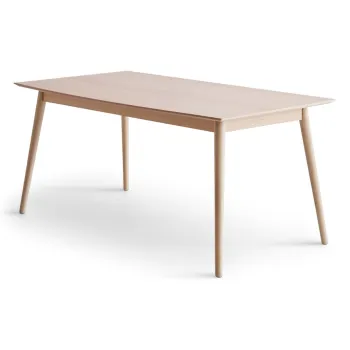 Masa de dining in culoare naturala extensibila cu blat cu aspect de lemn de stejar 100x210 cm Meza - Hammel Furniture imagine