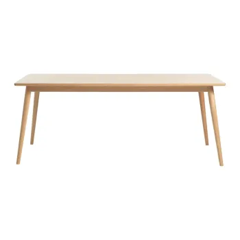 Masa de dining in culoare naturala extensibila cu blat cu aspect de lemn de stejar 190x90 cm Barrali - Unique Furniture imagine
