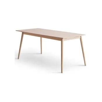 Masa de dining in culoare naturala extensibila cu blat cu aspect de lemn de stejar 90x165 cm Meza - Hammel Furniture imagine