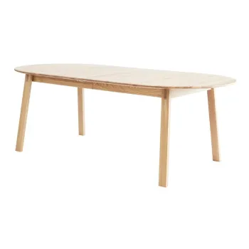 Masa de dining in culoare naturala extensibila din lemn de stejar 100x220 cm Amalfi - Hammel Furniture imagine