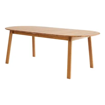 Masa de dining in culoare naturala extensibila din lemn de stejar 100x220 cm Amalfi - Hammel Furniture imagine