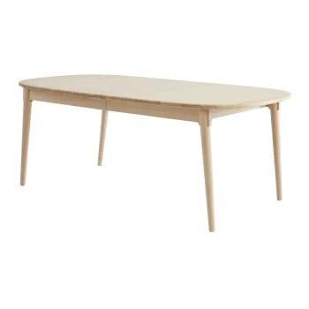 Masa de dining in culoare naturala extensibila din lemn de stejar 106x184 cm Miro - Hammel Furniture imagine