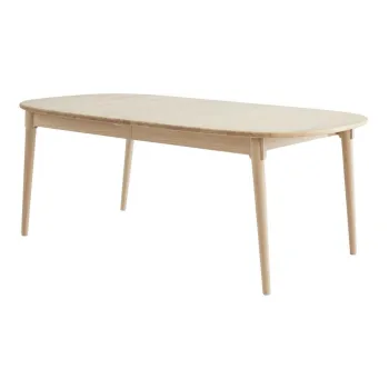 Masa de dining in culoare naturala extensibila din lemn de stejar 106x184 cm Miro - Hammel Furniture imagine