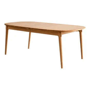 Masa de dining in culoare naturala extensibila din lemn de stejar 106x184 cm Miro - Hammel Furniture imagine