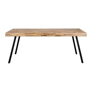 Masa de dining lemn masiv de tec 90x200 cm Suri - White Label imagine