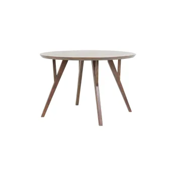 Masa de dining maro rotunda cu blat din lemn de acacia o 140 cm Quenza - Light & Living imagine