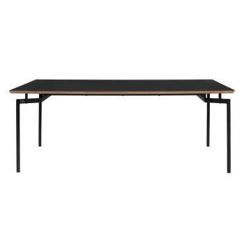 Masa de dining neagra 100x200 cm Aldo - Storaa imagine
