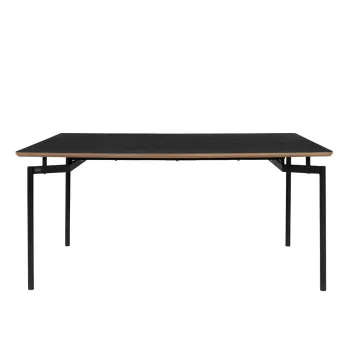 Masa de dining neagra 90x160 cm Aldo - Storaa imagine