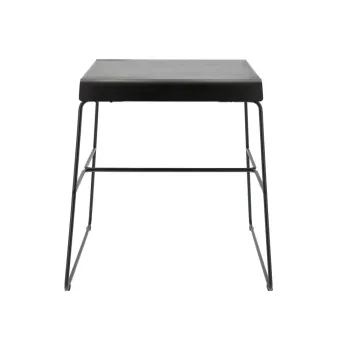 Masa de dining neagra din metal 58x75 cm A-Cafe - Zone imagine