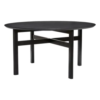 Masa de dining neagra rotunda o 140 cm Fjord - Hubsch imagine