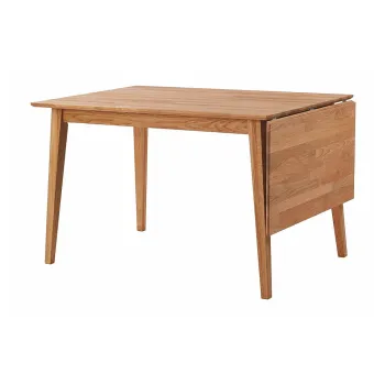 Masa de dining pliabila din lemn de stejar natural Rowico Mimi, 120 x 80 cm imagine