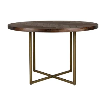 Masa de dining rotunda cu aspect de lemn de acacia o 120 cm Class - Dutchbone imagine
