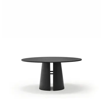 Masa de dining rotunda cu aspect de lemn de frasin o 157 cm Cep - Teulat imagine