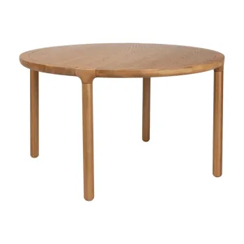 Masa de dining rotunda cu aspect de lemn de stejar o 128 cm Storm - Zuiver imagine