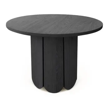 Masa de dining rotunda cu aspect de lemn de stejar o 98 cm Soft - Woodman imagine