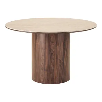 Masa de dining rotunda cu blat ceramic o 120 cm Delphi - House Nordic imagine