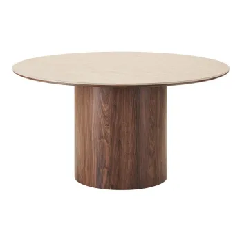 Masa de dining rotunda cu blat ceramic o 140 cm Delphi - House Nordic imagine
