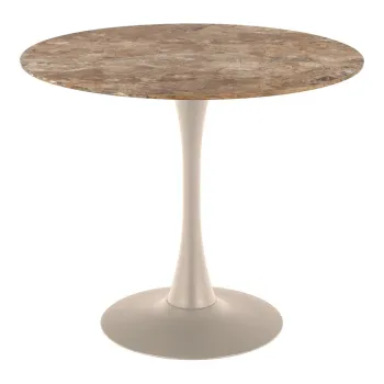 Masa de dining rotunda cu blat ceramic o 90 cm Malta - Actona imagine