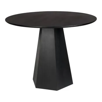 Masa de dining rotunda cu blat cu aspect de lemn de frasin o 100 cm Pilar - Zuiver imagine