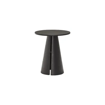 Masa de dining rotunda cu blat cu aspect de lemn de frasin o 65 cm Cep - Teulat imagine