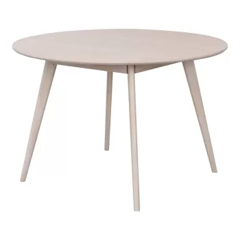 Masa de dining rotunda cu blat cu aspect de lemn de stejar 115x115 cm Yumi - Rowico imagine