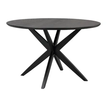 Masa de dining rotunda cu blat cu aspect de lemn de stejar 120x120 cm Calverton - Rowico imagine