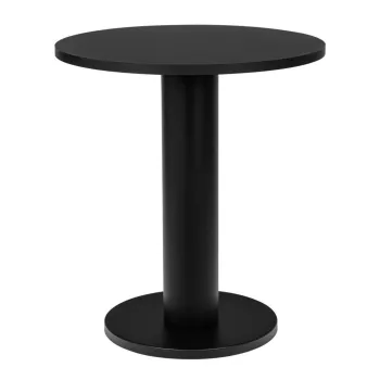 Masa de dining rotunda cu blat cu aspect de lemn de stejar o 65 cm Sool - noo.ma imagine