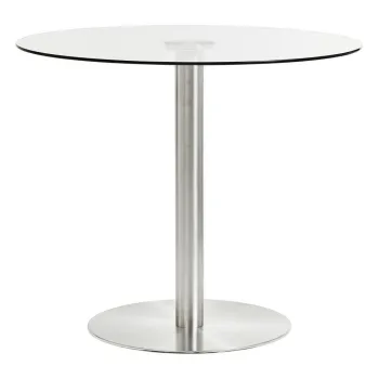 Masa de dining rotunda cu blat din sticla o 90 cm Metropolitan - Premier Housewares imagine