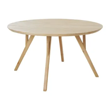 Masa de dining rotunda din lemn de mango o 120 cm Quenza - Light & Living imagine
