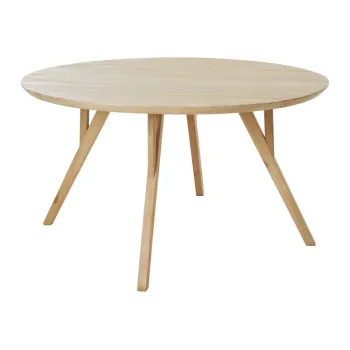 Masa de dining rotunda din lemn de mango o 140 cm Quenza - Light & Living imagine