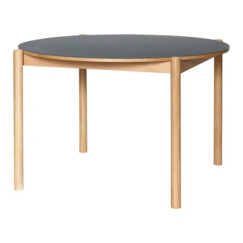 Masa de dining rotunda din lemn de stejar o 115 cm Oblique - Hubsch imagine