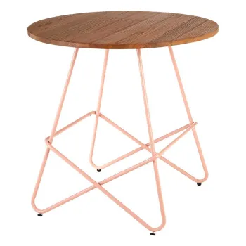Masa de dining rotunda din lemn de ulm o 80 cm District - Premier Housewares imagine
