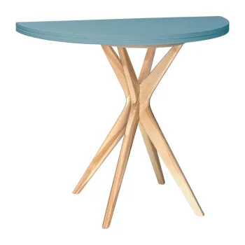 Masa de dining rotunda extensibila 45x90 cm Jubi - Ragaba imagine