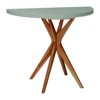 Masa de dining rotunda extensibila 45x90 cm Jubi - Ragaba imagine