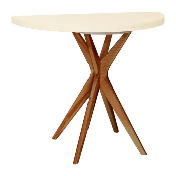 Masa de dining rotunda extensibila 45x90 cm Jubi - Ragaba imagine