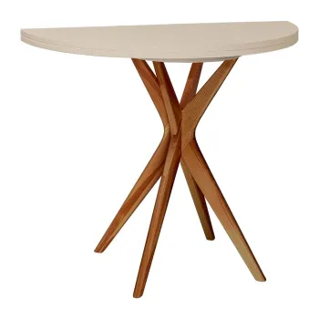 Masa de dining rotunda extensibila 45x90 cm Jubi - Ragaba imagine