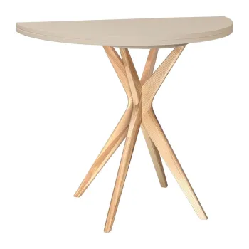 Masa de dining rotunda extensibila 45x90 cm Jubi - Ragaba imagine